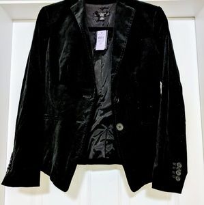 Black velvet ann taylor blazer